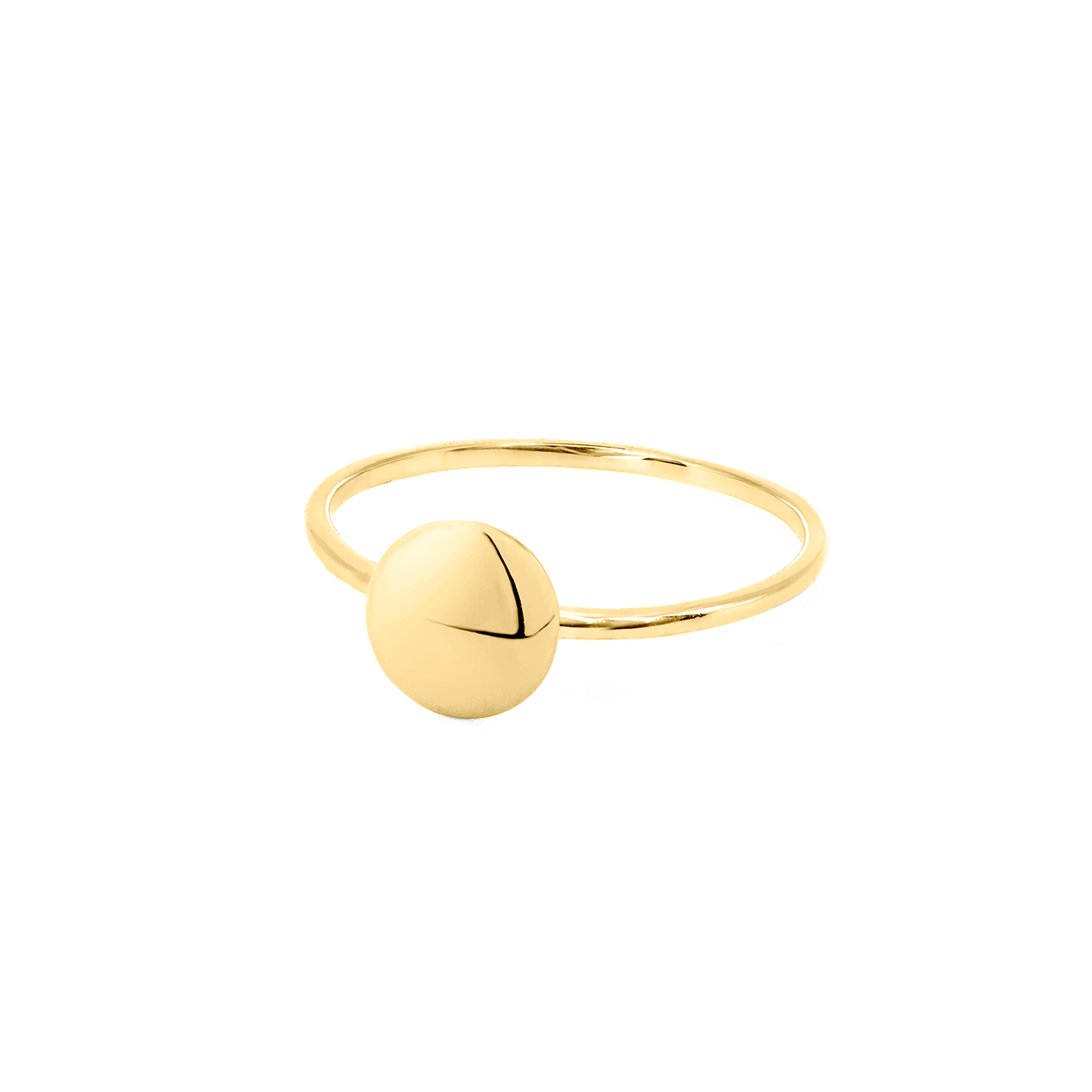 ANELLO IN ORO CON TONDO PICCOLO