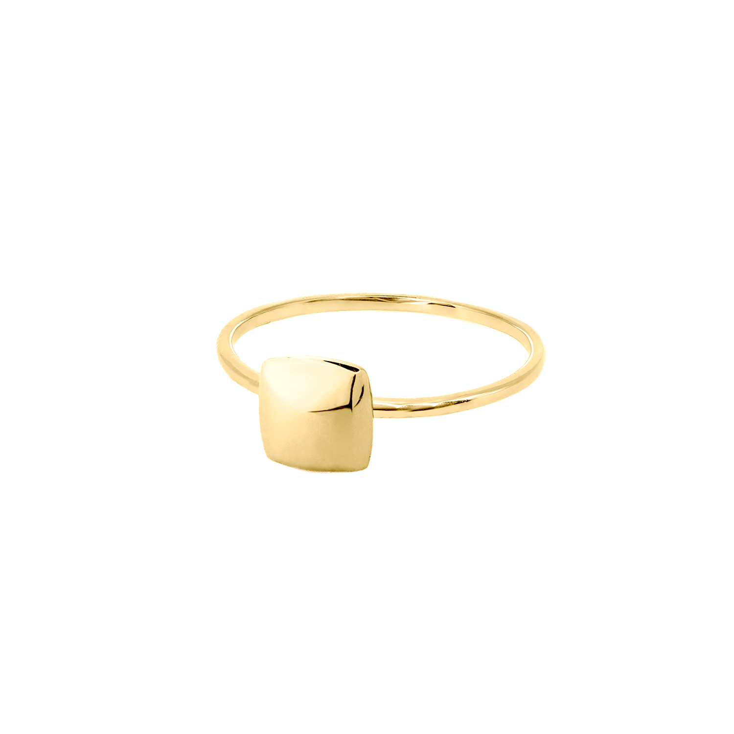 ANELLO IN ORO CON QUADRATO PICCOLO