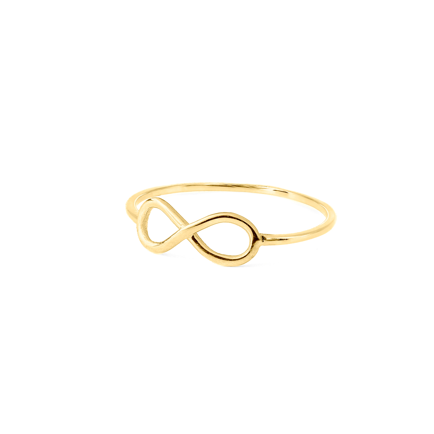 ANELLO IN ORO CON SIMBOLO INFINITO IN FILO