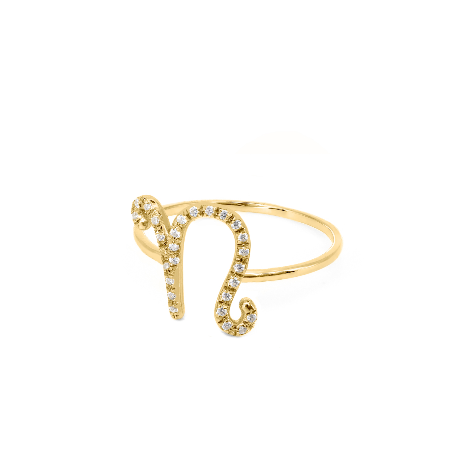 ANELLO IN ORO CON NOME TERZA MISURA IN BRILLANTI BIANCHI