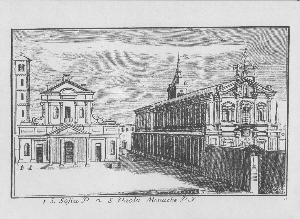 Veduta storica di Sant’Eufemia, Milano.